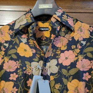 Tom Ford Men's Shirt Foral pattern Retail $880